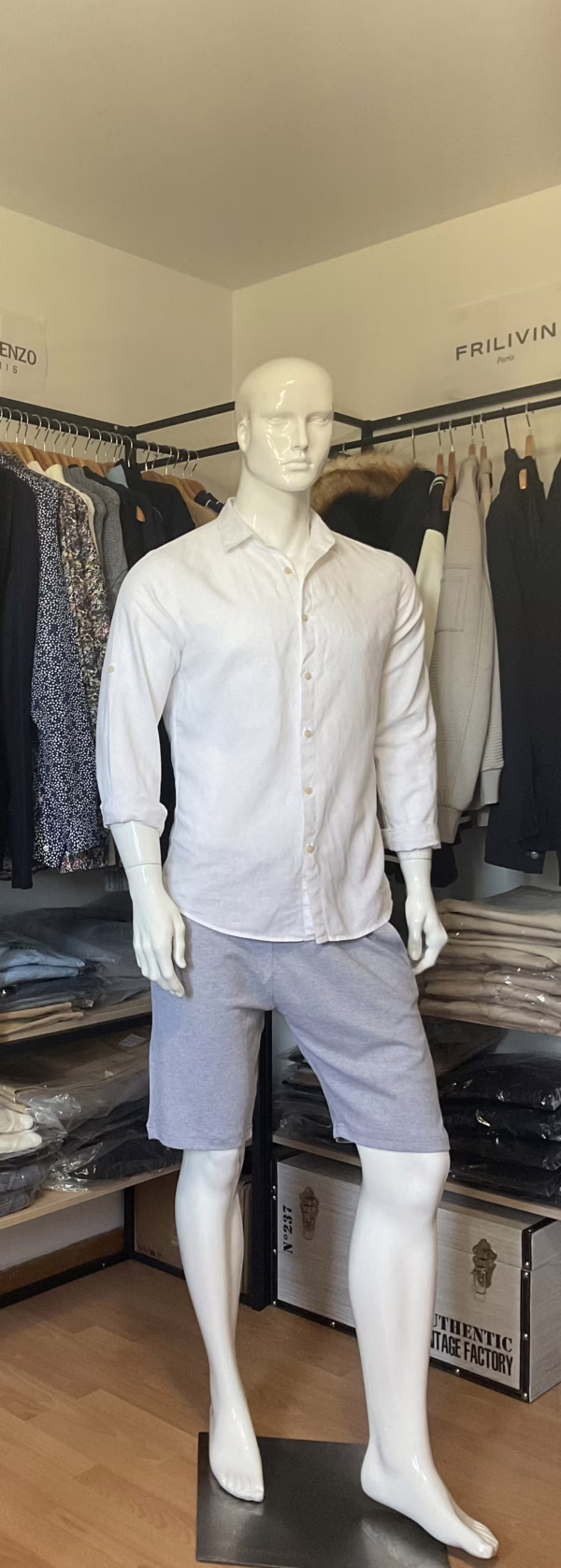 Confort et style au quotidien Short en molleton piqué uni pour homme – La Nuova Vita – Image 10