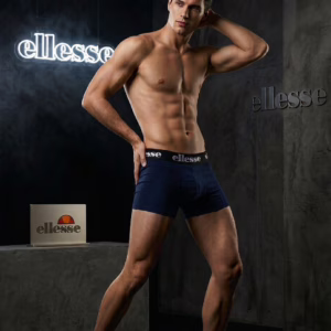 Pack de 3 boxers ELLESSE en coton extensible – Confort et style sportswear – La Nuova Vita