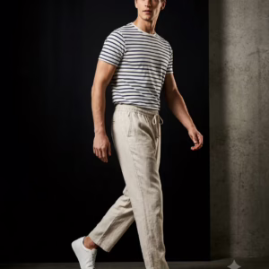 Five ever Pantalon Relax Homme à Taille Élastique – Confort, Style Casual Chic et Élégance Estivale – La Nuova Vita
